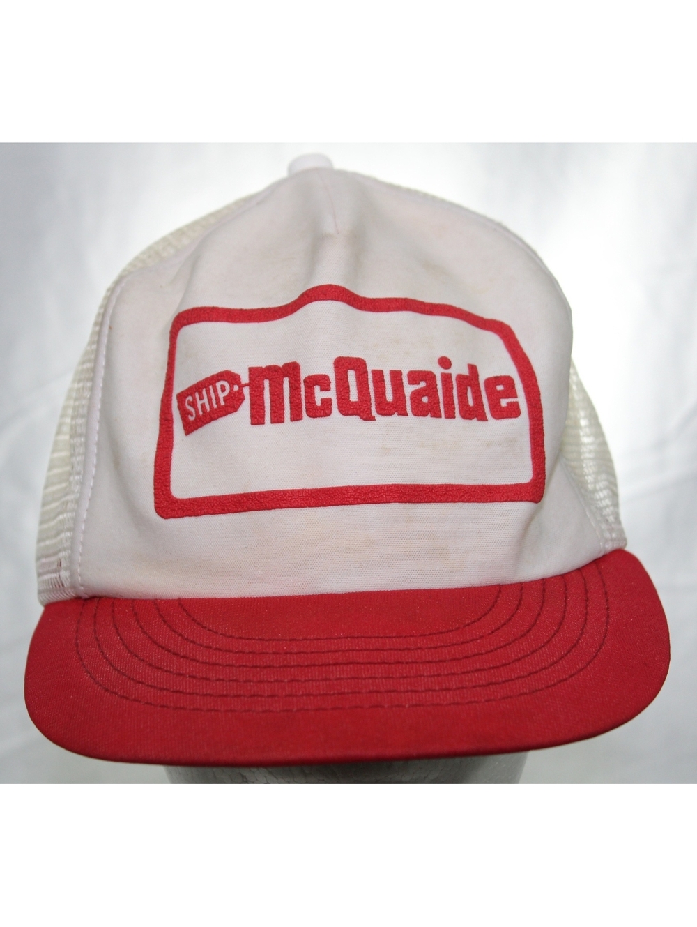 Vintage McQuaide Freight Lines Johnstown PA Trucker Hat Snapback Cap Made in USA